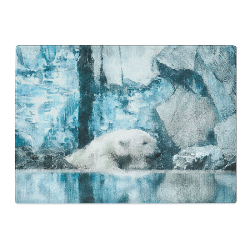 The Polar Bear Chopping Board, 0.4cm H x 20cm W x 28.5cm L
