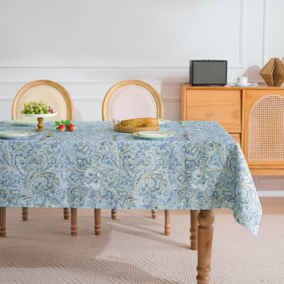Nappes imprimées en tissu imperméable, housses de table de salle à manger faciles d'entretien par Sweet Home Collection®
