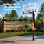 Panier de basketball dans le sol réglable en hauteur avec panneau arrière en verre trempé de 54 po avec réglage de hauteur de 7,5 à 10 pi -130888692