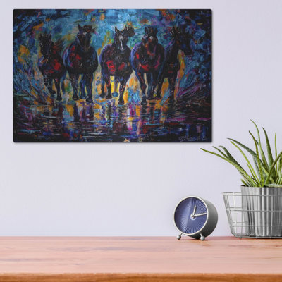"Chevaux sauvages en liberté" par Lena Owens