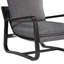 Chaise de salle à manger Blaire revêtue de tissu avec structure en métal-848356774