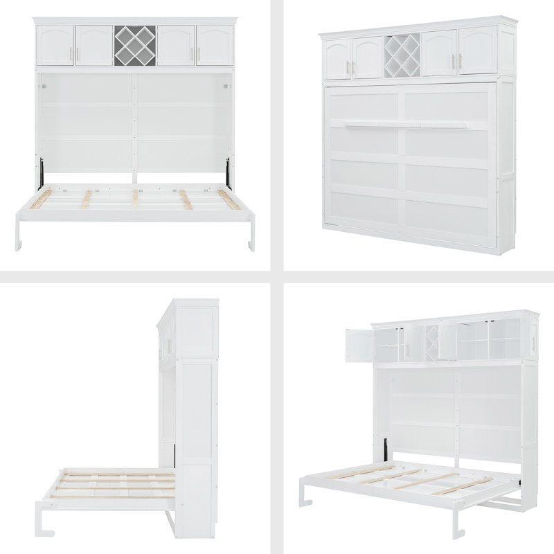 Lit escamotable simple, Blanc