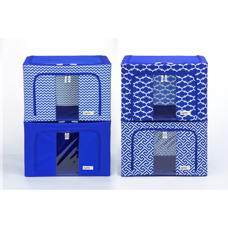 OrganizeMe Fabric Bin, Blue Cobalt