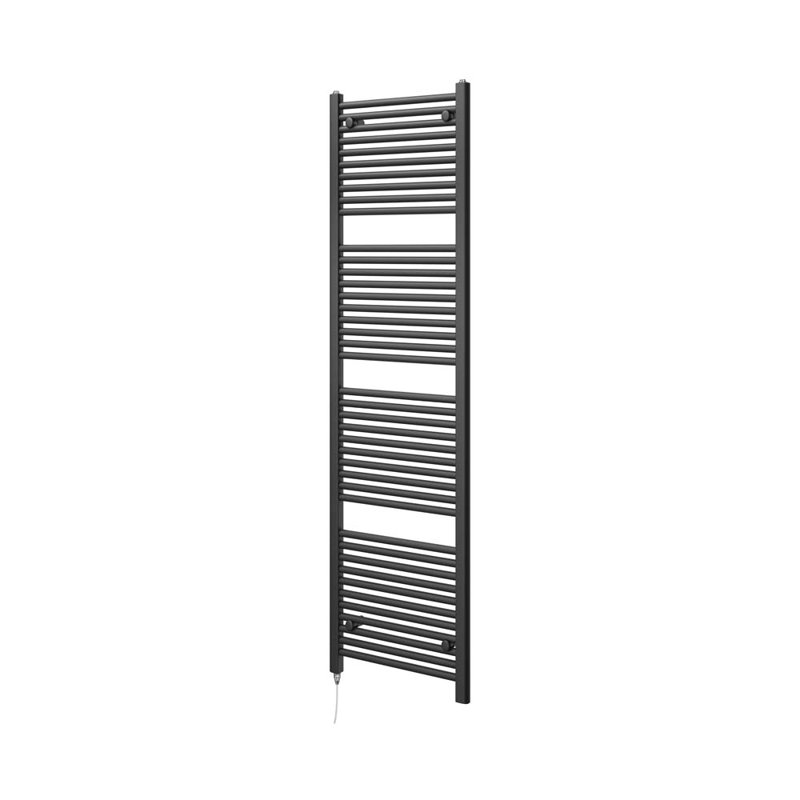 Straight Towel Rail Heated Towel Rails, Black