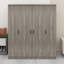 Garde-robe à 4 portes avec rangement de tiroir intégré-448614691