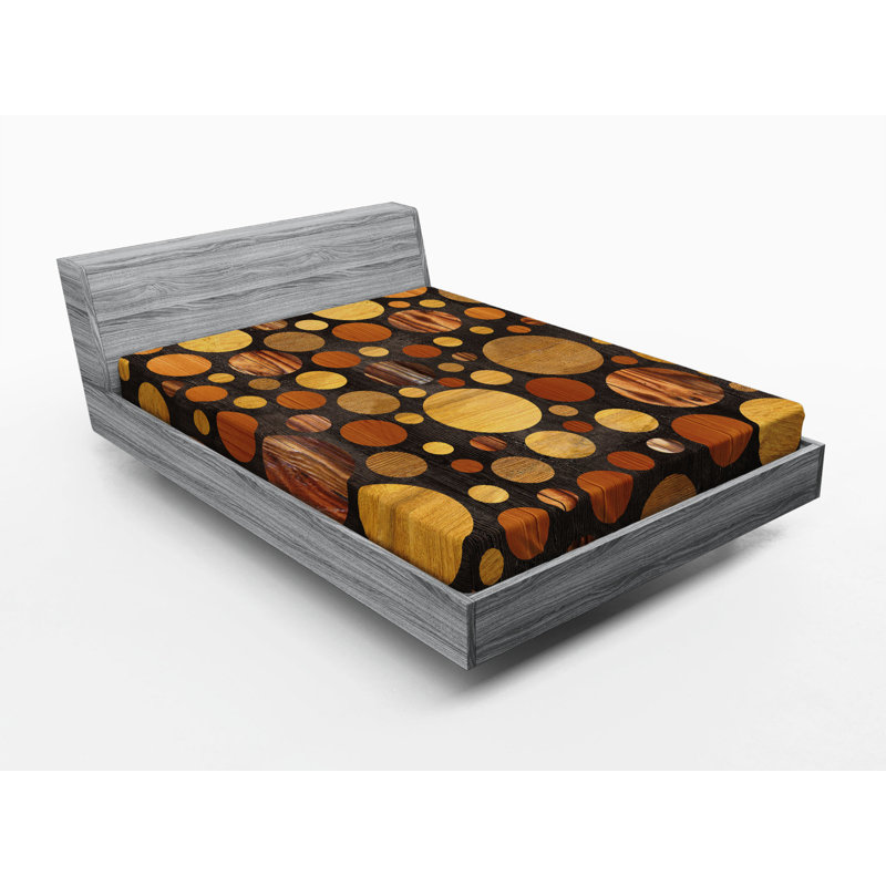 Microfiber Polka Dots Fitted Sheet, Full Fitted Sheet