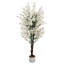 Arbre artificiel Wintersweet avec fleurs blanches, arbre artificiel en pot pour décoration intérieure / extérieure de fête de mariage, 59,06 pouces / 47,24 pouces / 35,43 pouces-285848654