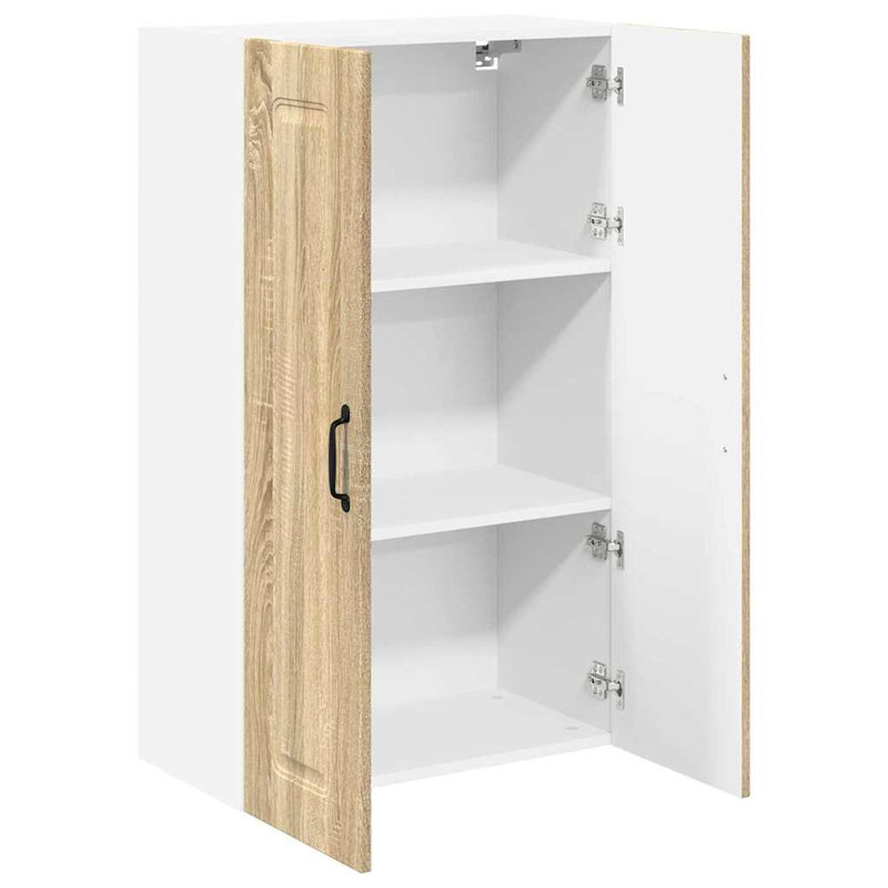 Vidaxl Kitchen Wall Cabinet With Shelf Sonoma Oak 80 X 31 X 100 Cm, Sonoma Oak, 100cm H x 60cm W x 31cm D