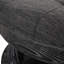 Élégant tissu gris anthracite avec boutons et revêtement gaufré à piqûres gaufrées, l 40,65 po x P 40,65 po, H 19,79 po, gris anthracite, 40,65 po