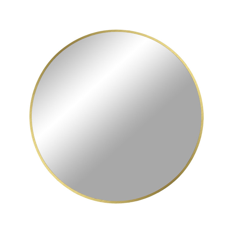 Isadore Metal Wall Mirror, Brass , 80cm H x 80cm W