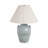 Red Barrel Studio® 24" Ceramic Jug Table Lamp, Blue With Tapered Shade