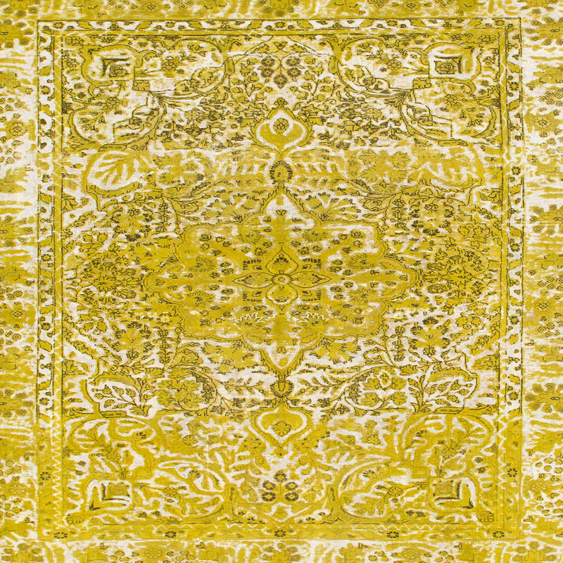 Tapis multicolore Aastha, Carré 8 pi