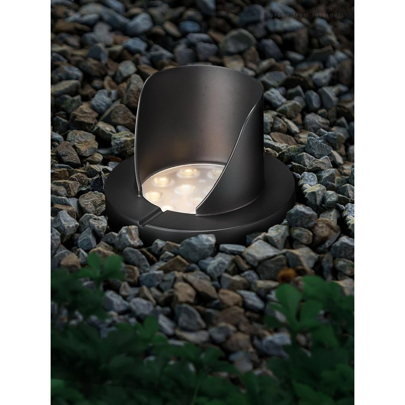  Integrated LED Aluminium Well Light, Black