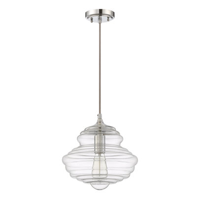Luminaire suspendu 1 lumières scolaire single Pressnell