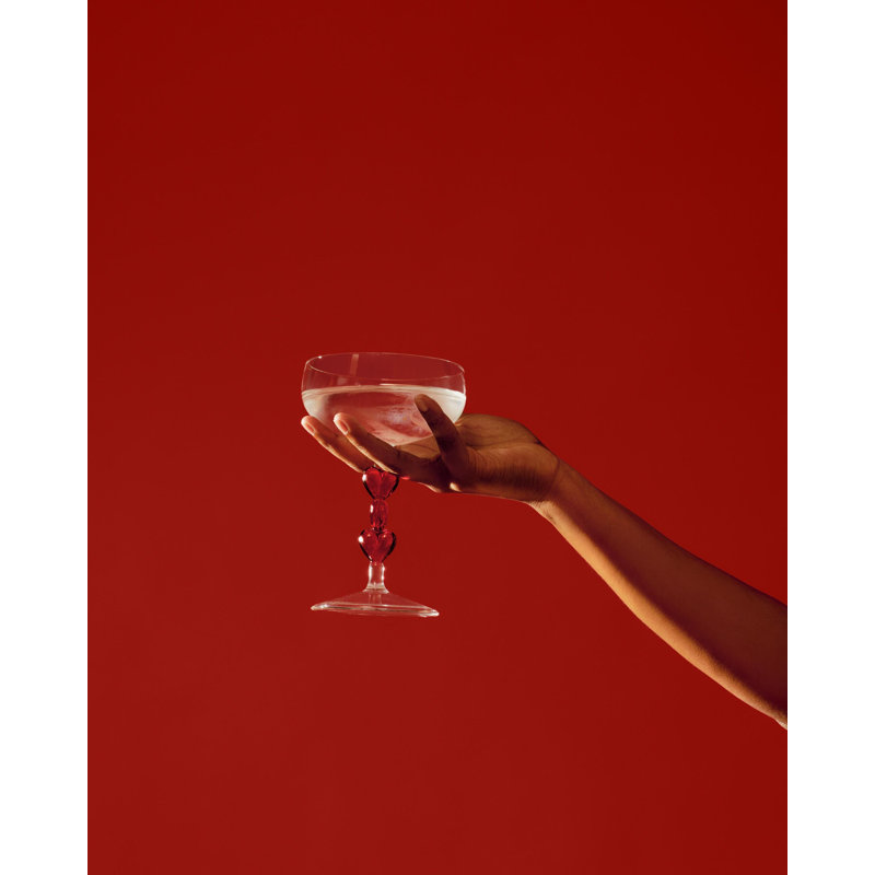 Ensemble de 2 verres coupés Red Heart
