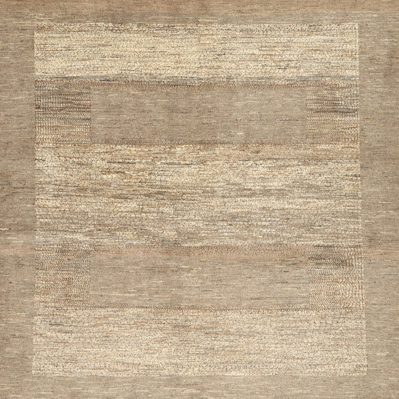 Tapis gris / brun, Carré 5 pi