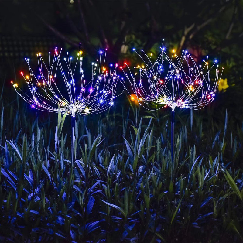 Solar Powered Integrated LED Pathway Light Pack, Multi color