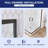 36"W X 36"D X 72"H Framed Square Double Sliding Corner Shower Enclosure With 5/16 In. Tempered Glass, Matte Black