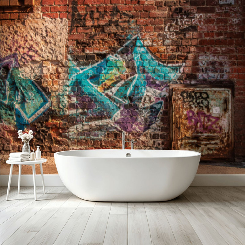 Adhésif mural amovible auto-adhésif et amovible, 68.88" L  x 96" W