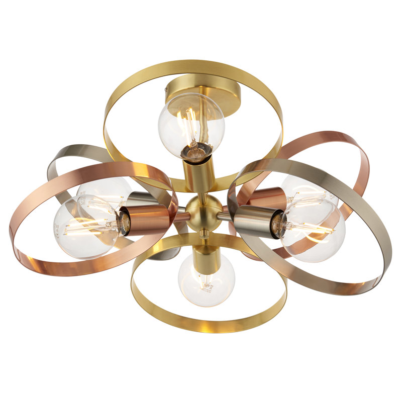 Maleah 6-Light 59cm Semi Flush Mount