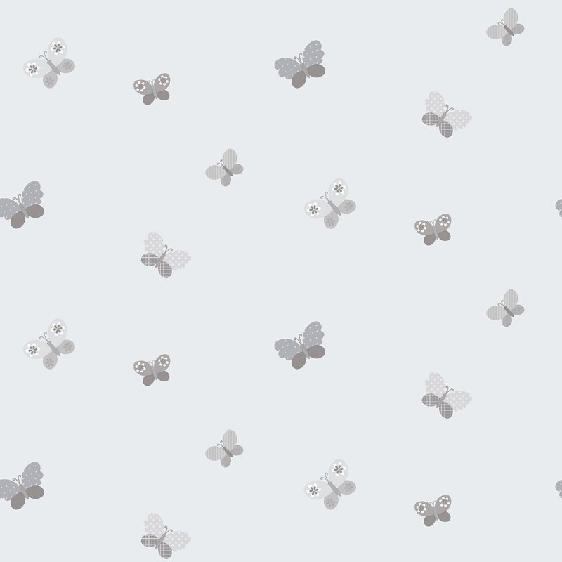 Bellamy 1000cm x 53cm Matte Wallpaper Roll, Grey