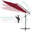 Parasol en porte-à-faux 10 pi Montre-722057556