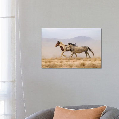 USA, Utah, Tooele County. Wild Horses Running. by Jaynes Gallery - Wrapped Canvas Gallery-Wrapped Canvas Giclée