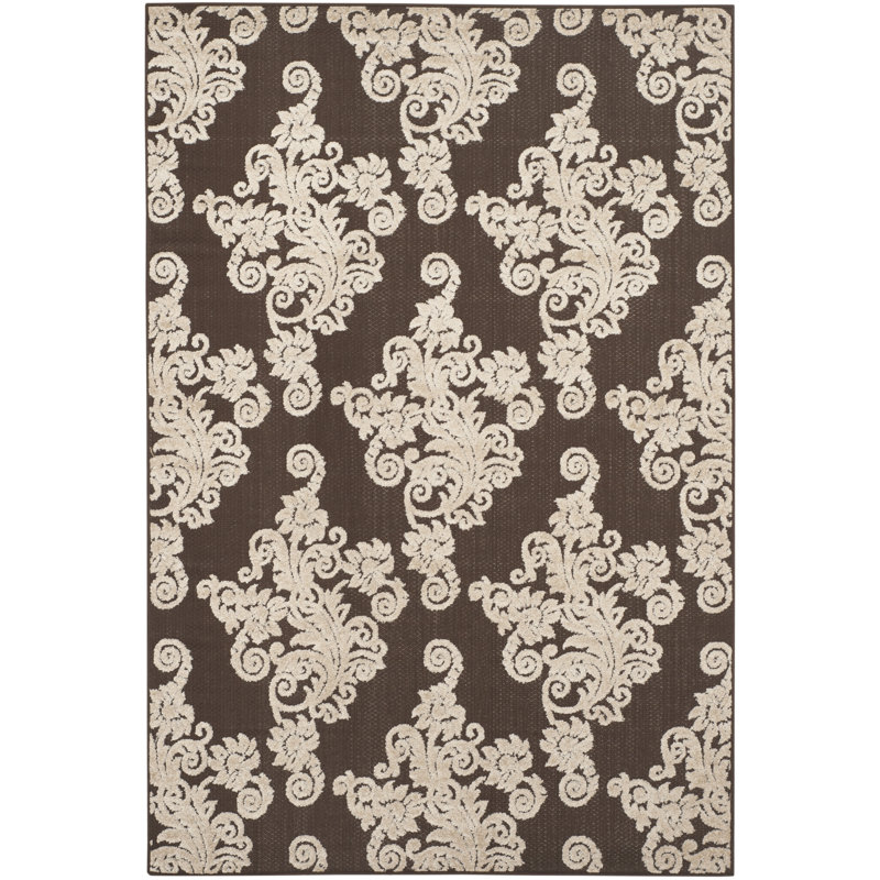 Donnellan Performance Damask Rug, Rectangle 6'7" x 9'6"