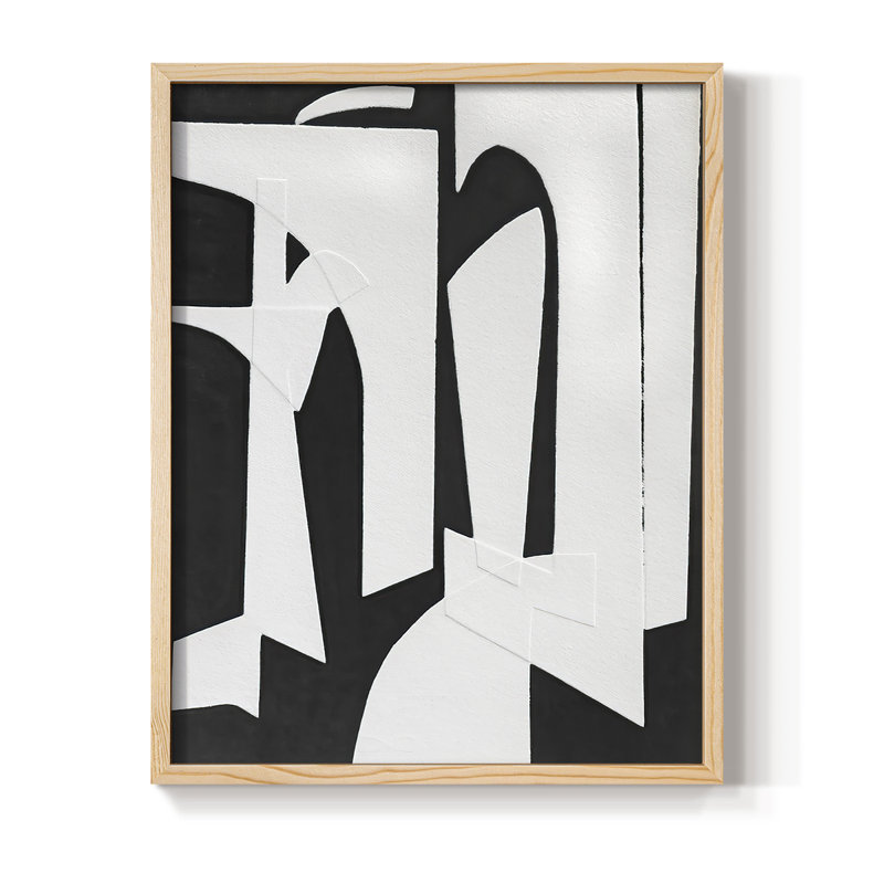 SpanishArchesII Framed Print - Solid Wood, 11" H x 9" W