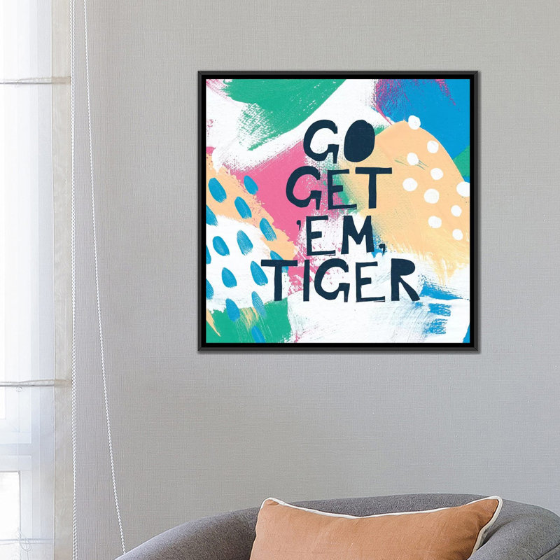 « brillante inspiration ii », impression sur toile, H 18 po x l 18 po x P 1,5 po, Toile avec cadre noir, Pas de tapis