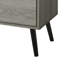 Table de bout Zexa, 2 tiroirs, poignées découpées, gris taupe 19 po-117054250