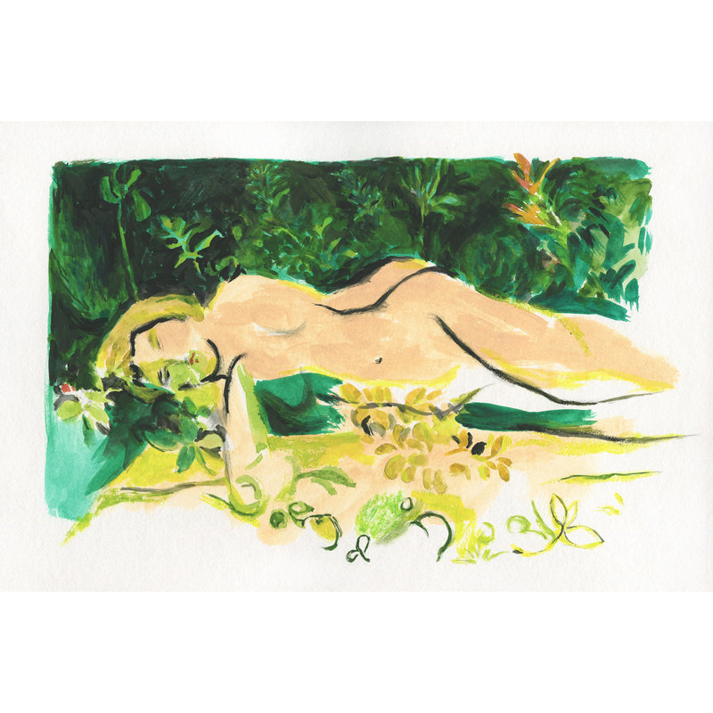 «Nature’s Repose», reproduction de peinture à l'huile sur toile tendue, H 24 po x l 36 po x P 1,5 po