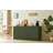 Modern Wavy Sideboard With Curved Contour, 4-Door Storage Cabinet-601154933