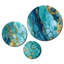 Turquoise de luxe abstrait, art fluide VII