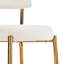 4 tabourets de comptoir de salon - Revêtement en tissu beige, base en métal, confortable pour 4 personnes, ergonomique et pratique-228603316-228603318
