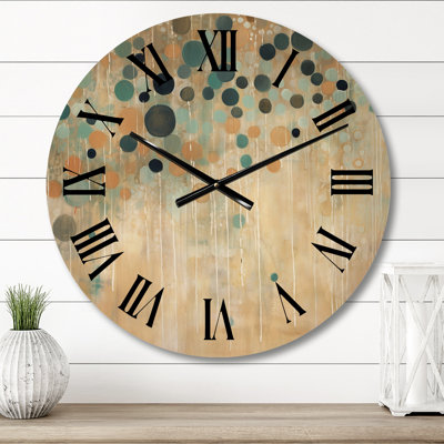 Je prendrais ça en considération - Horloge murale surdimensionnée en bois Minimalisme
