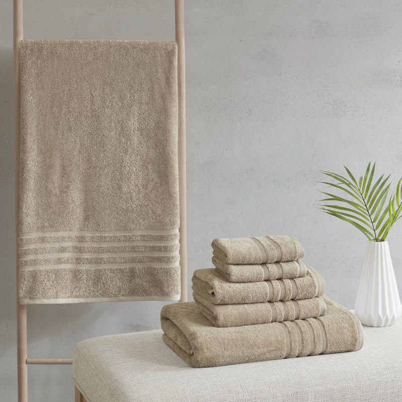 Nurture Sustainable Antimicrobial Bath Towel 6 Piece Set, Natural