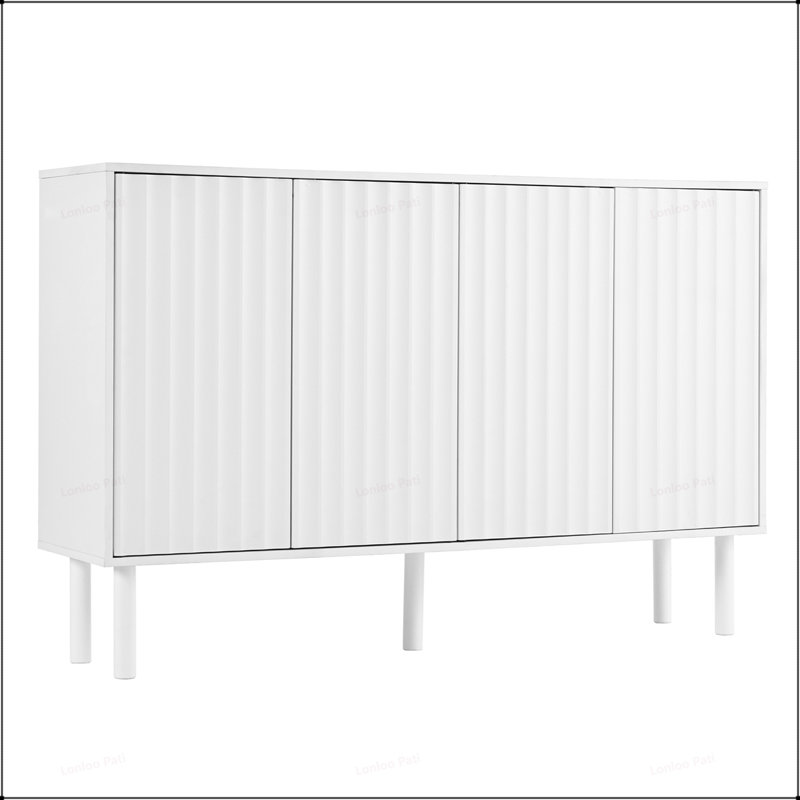 Versatile Storage Cabinet with Modern Design and Adjustable Shelves, Perfect for Organizing and Enhancing Any Room's Aesthetic.