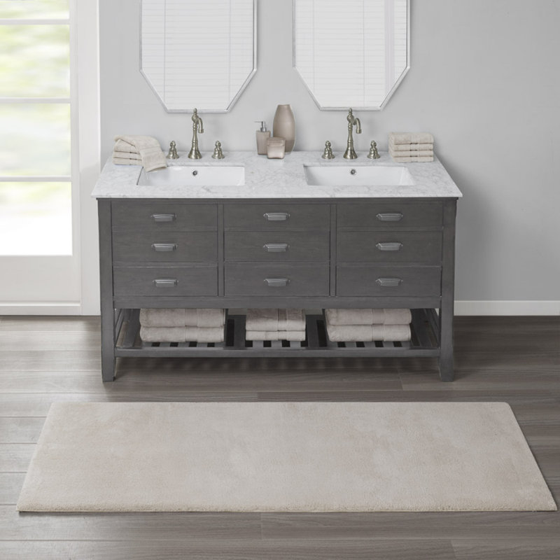 Bath Rug, 30" L x 20" W, Taupe