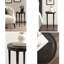 Table d'appoint ronde moderne, table d'appoint en fonte d'aluminium pour support de plante d'intérieur et décoration de salon