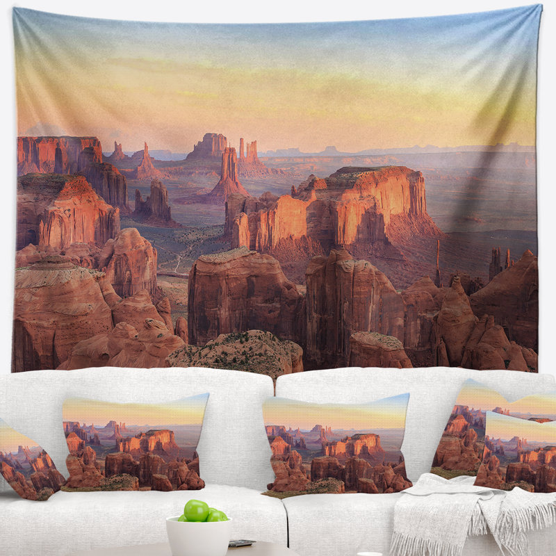 Tapisserie panorama mesa hunts landscape, H 32 po x l 39 po