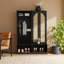 Arbre d'entrée 4 en 1 avec banc et armoire de rangement en rotin de style bohémien-781530299