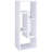 Stylish White Bookcase For Office And Living Room Storage Needs With Transitional Design Storing Bathroom Supplies