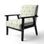 Fauteuil d'appoint rembourré Mid-Century