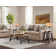 Ensemble de 3 tables basses en bois massif de 48 po avec 2 tables d'appoint Adam