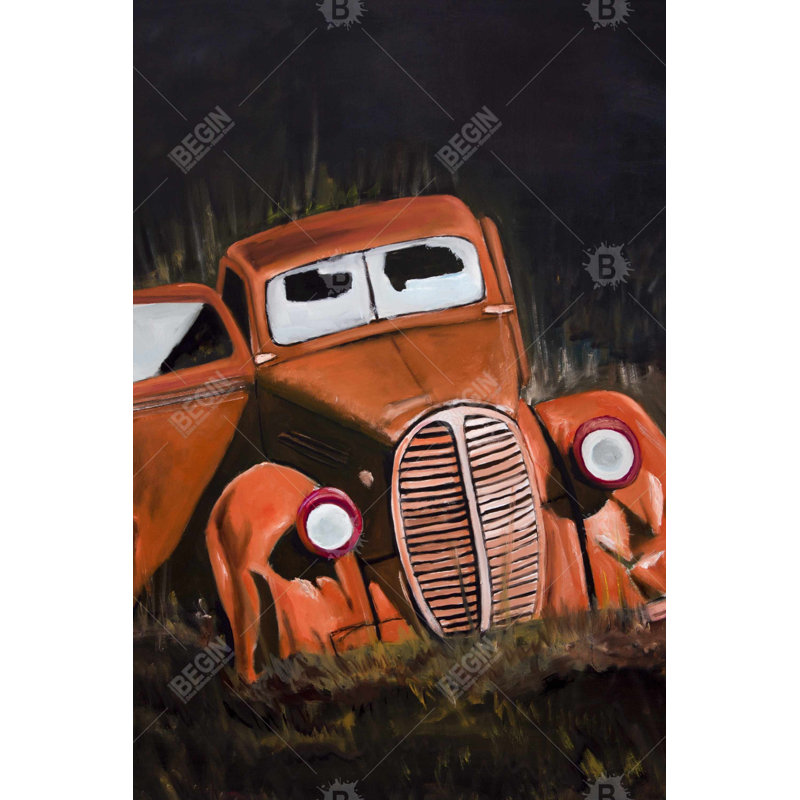 " Humpy Old Car By Night "