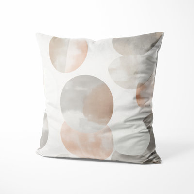 Abstract Sofa Throw Pillow - Grey Soft Balance Printed Cushion