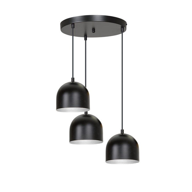 Irma 3 - Light Cluster Pendant, Black/White