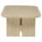 Beige Oak Coastal Rectangular Cocktail Coffee Table