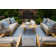 Gizmo Teak 6 - Person Patio Conversation Sets with Cushions